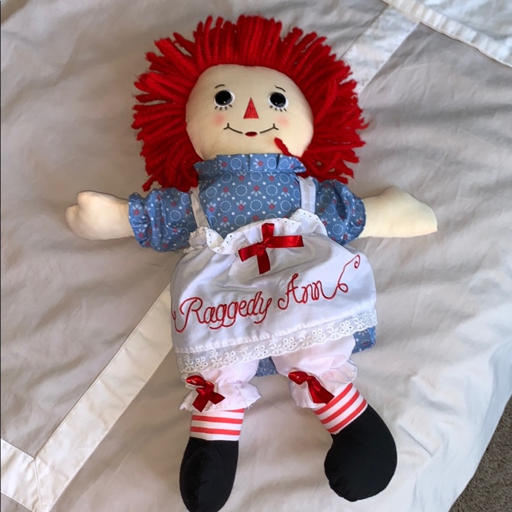 Raggedy Ann plush doll